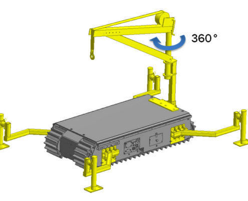 Movex Track-O Option tragbarer Auslegerkran 91,44 cm 227 kg