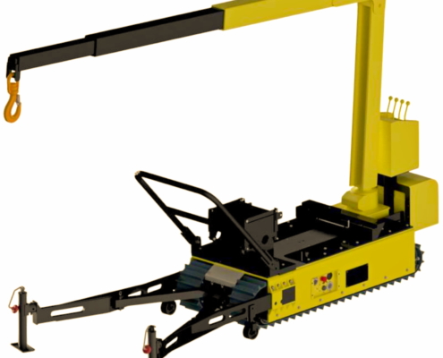 Track-O Mini Crawler Crane M7 auf Track-O Twin-Track 66