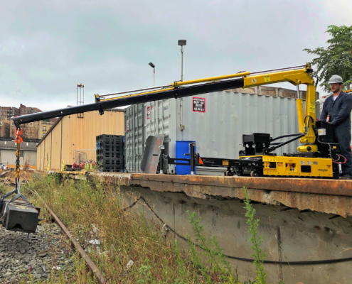 Track-O Mini Crawler Crane M7 auf Track-O Twin-Track 66