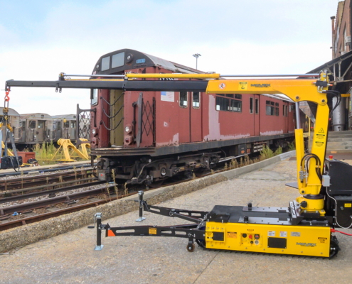 Track-O Mini Crawler Crane M7 auf Track-O Twin-Track 66