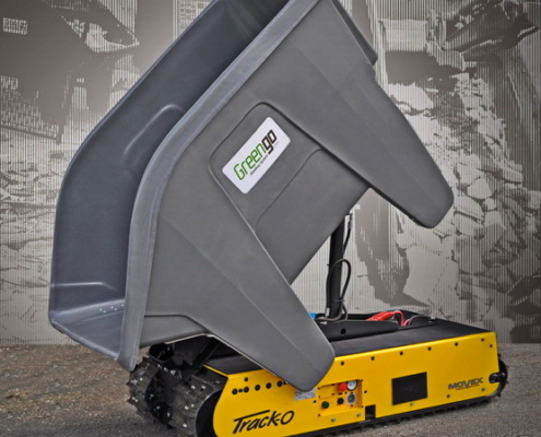 Track-O Greengo - Hydraulische Hebevorrichtung mit Müllkipper