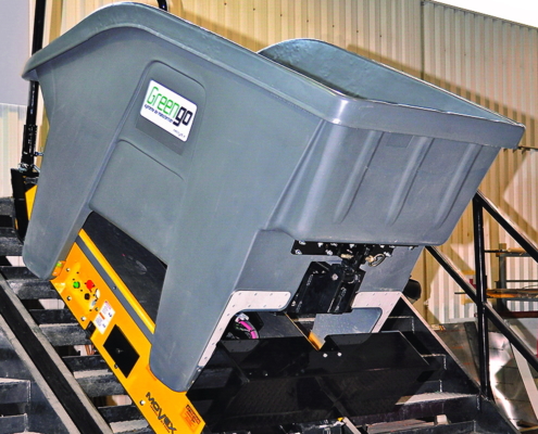 Track-O Greengo - Hydraulische Hebevorrichtung mit Müllkipper