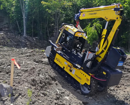 Track-O Mini Crawler Crane M7 auf Track-O Cross-Country