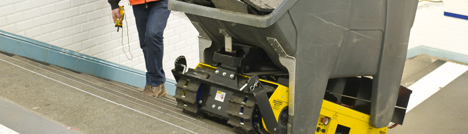 Track-O Greengo - Hydraulische Hebevorrichtung mit Müllkipper
